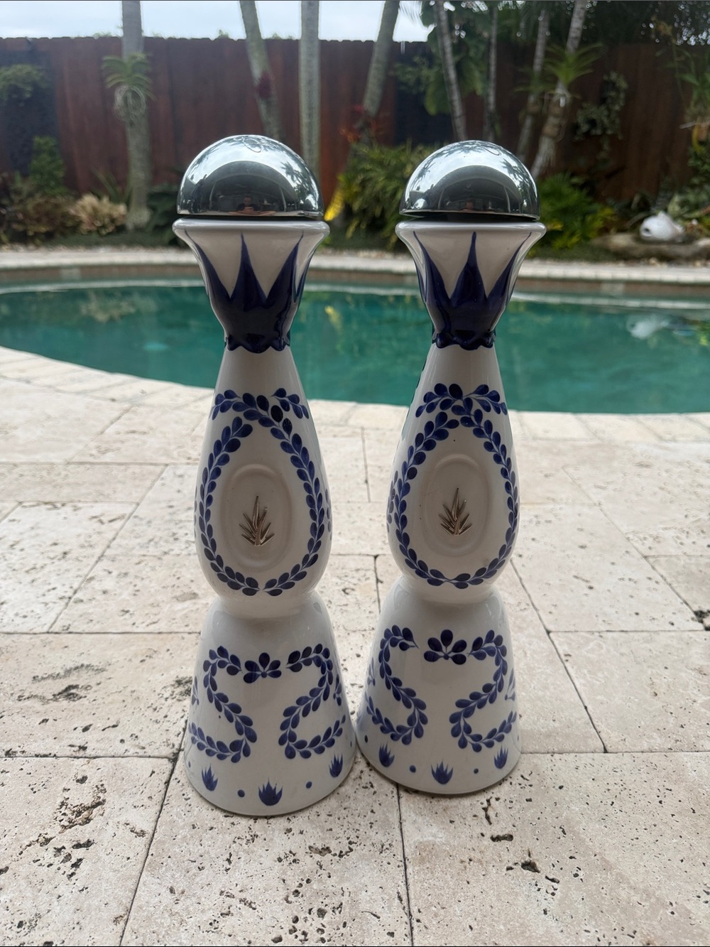 Casa Azul Reposado tequila bottles
-2 Count Empty Bottles